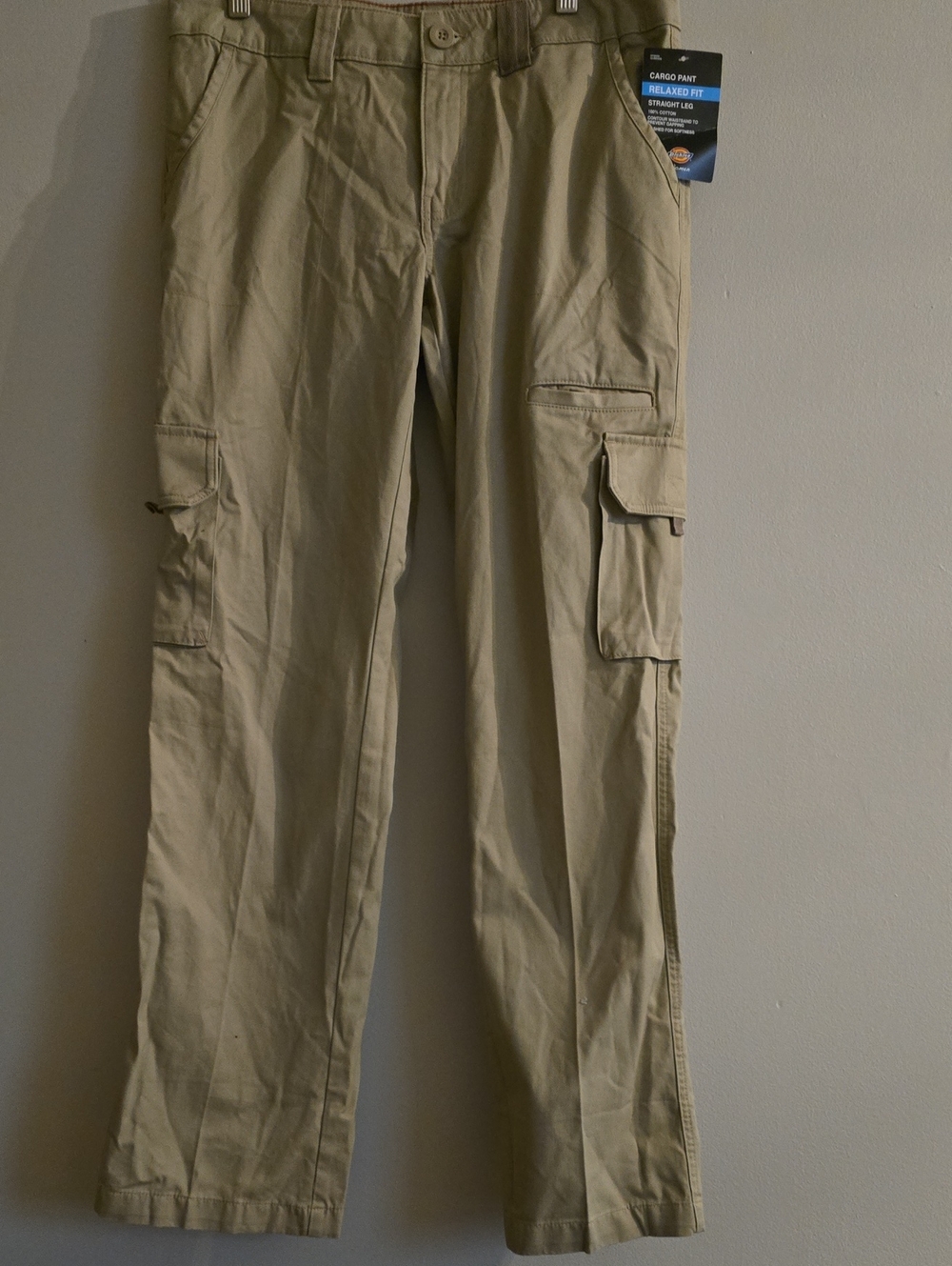 Relaxed Fit Women's Dickies Cargo Pants - Khaki